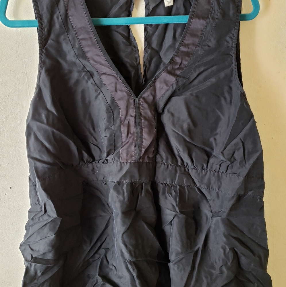 Old Navy XXL black silk shirt